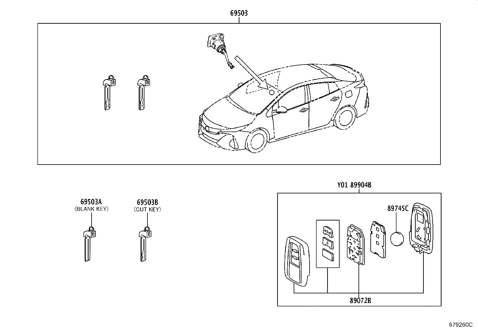 89904-47820 TRANSMITTER SUB-ASSY, ELECTRICAL KEY product image