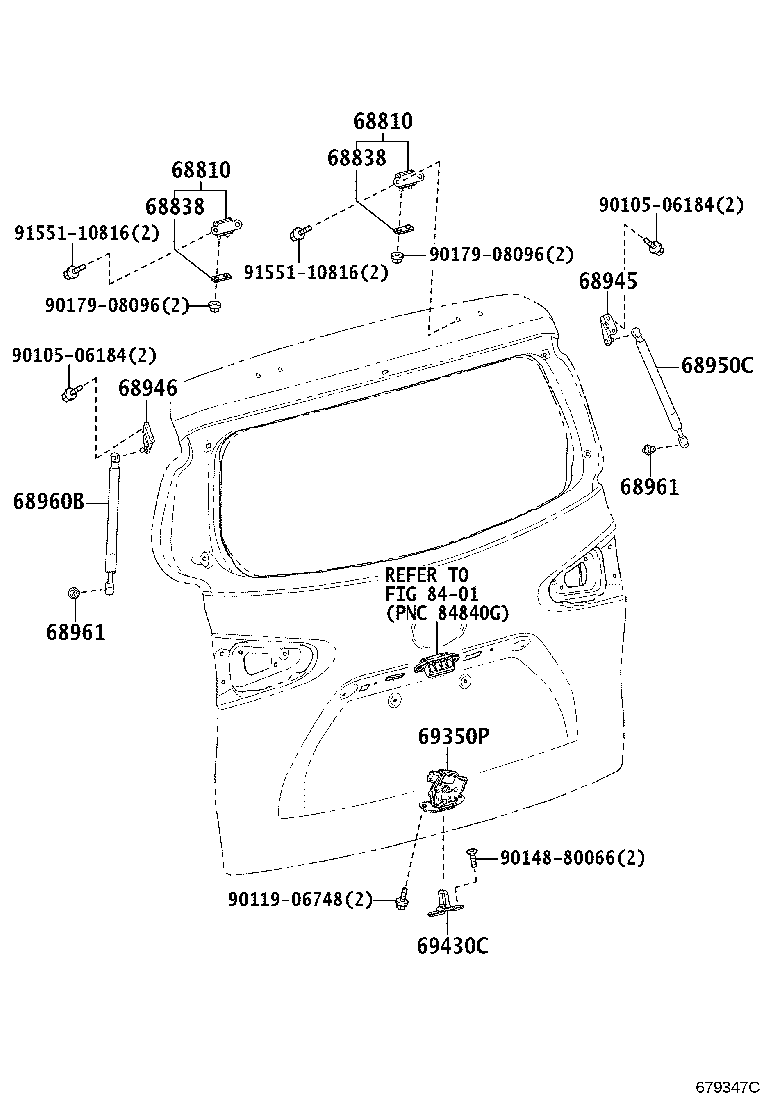 68960-0D140 STAY ASSY, BACK DOOR, LH product image