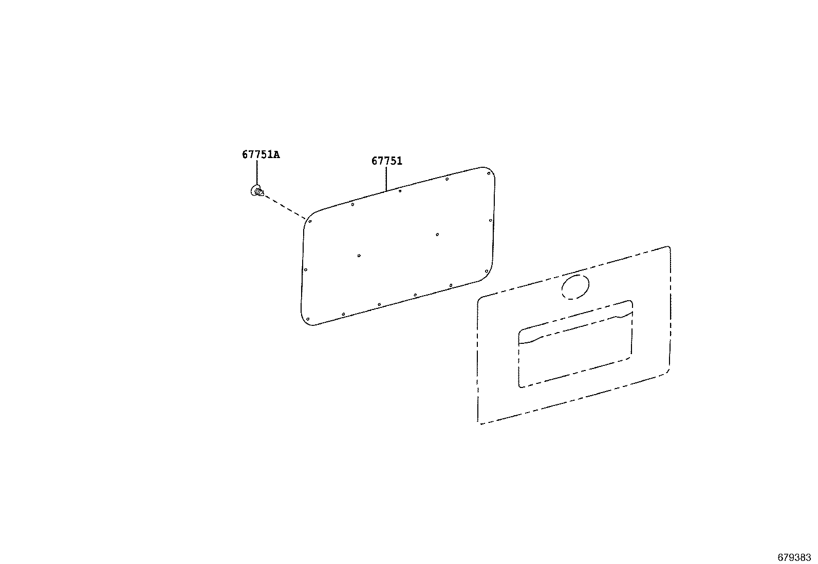 67006-36670 PANEL SUB-ASSY, BACK DOOR, LH product image