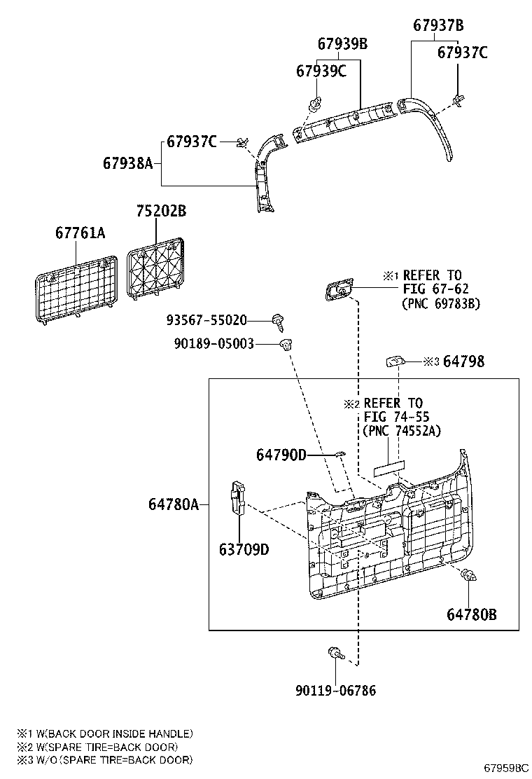 67005-60G41 PANEL SUB-ASSY, BACK DOOR product image