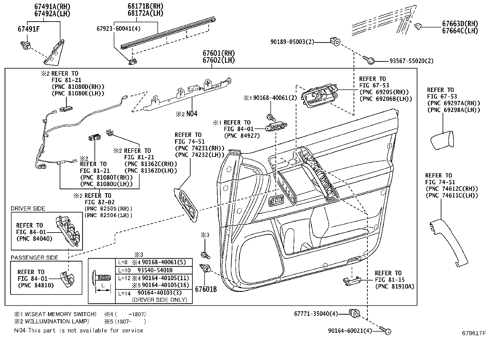 68620-60140 CHECK ASSY, FRONT DOOR, LH product image