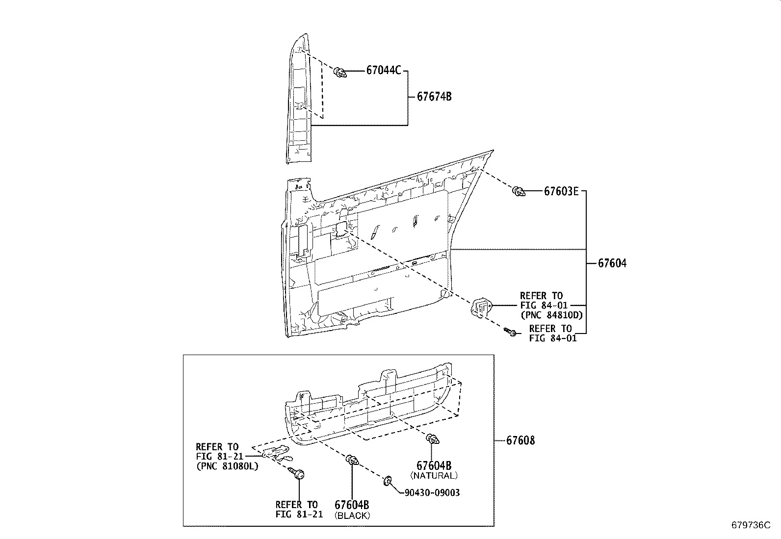 67003-15030 PANEL SUB-ASSY, REAR DOOR, RH product image
