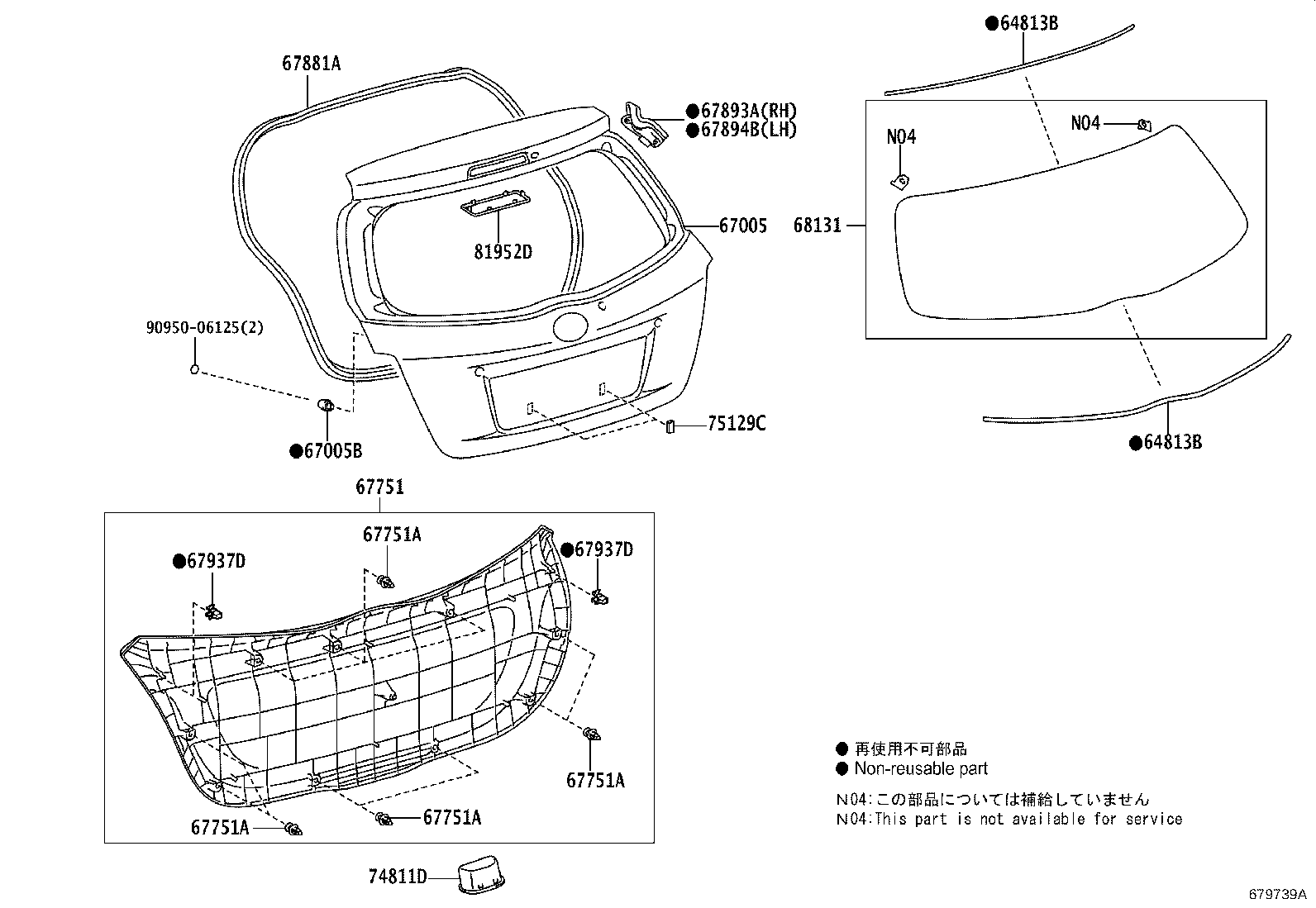 67005-0D750 PANEL SUB-ASSY, BACK DOOR product image