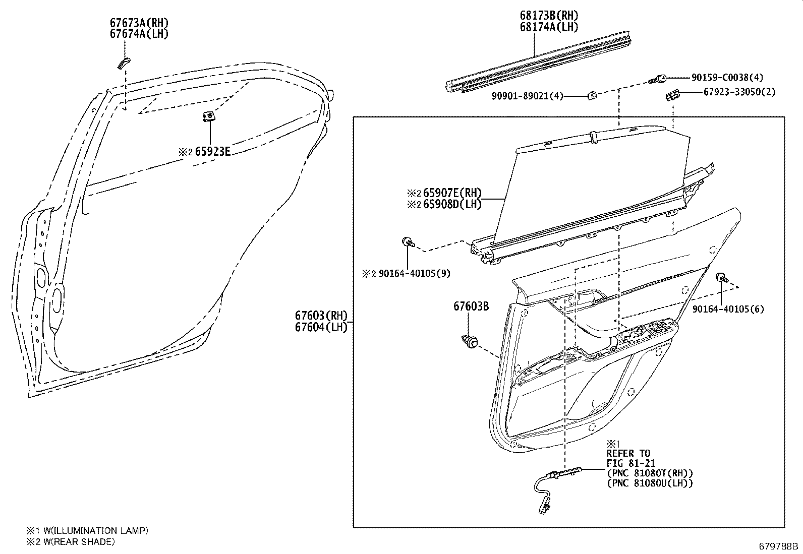 67003-06340 PANEL SUB-ASSY, REAR DOOR, RH product image