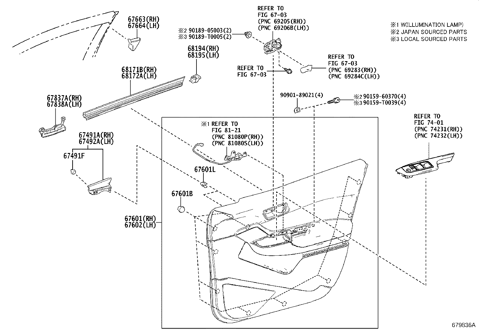 67404-F4020 FRAME SUB-ASSY, FRONT DOOR, REAR LOWER LH product image