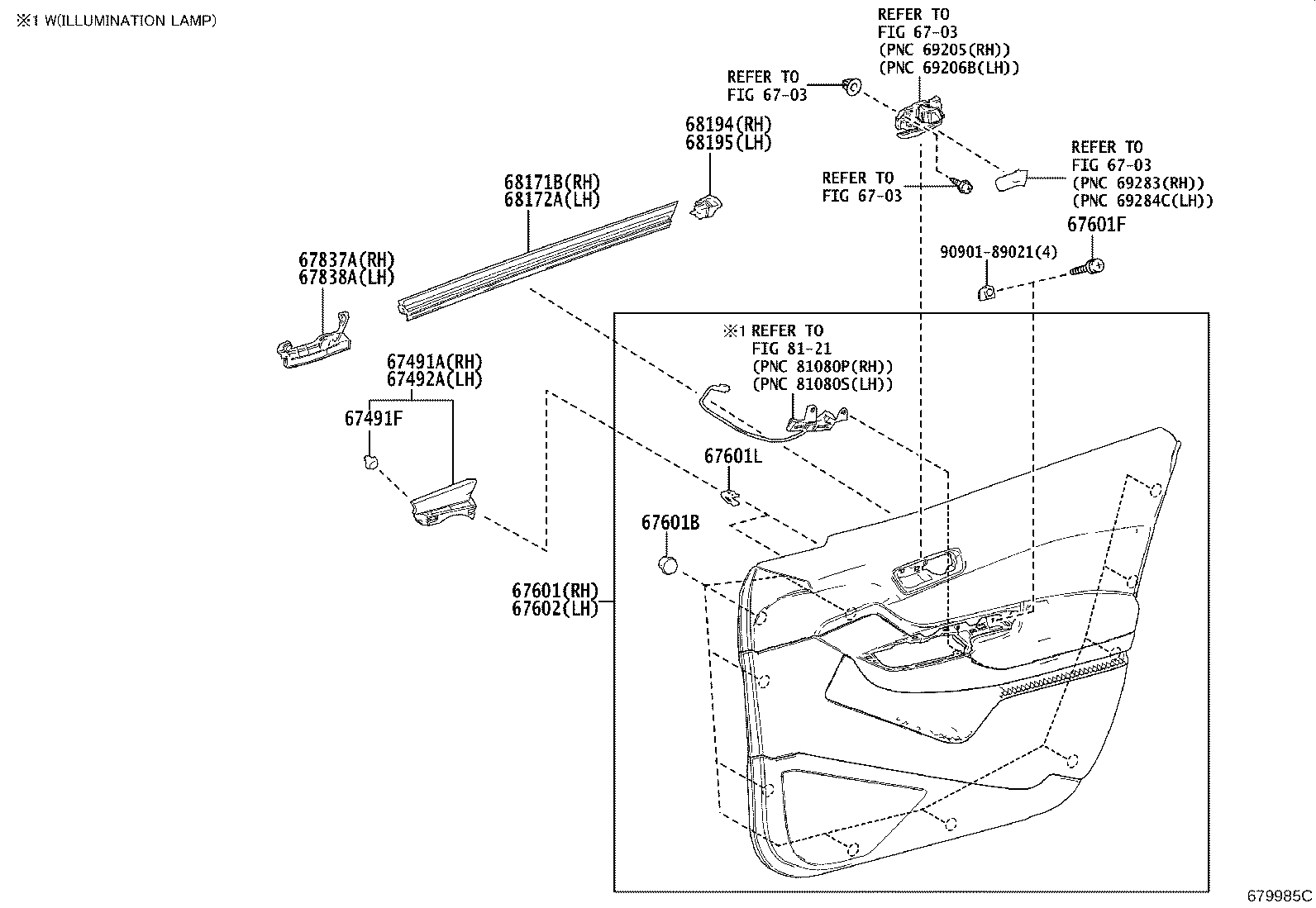 67404-F4030 FRAME SUB-ASSY, FRONT DOOR, REAR LOWER LH product image
