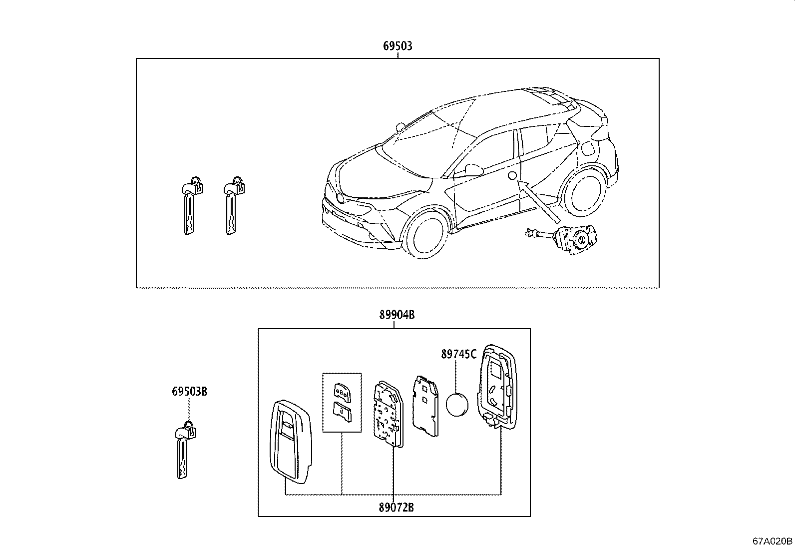 89904-F4470 TRANSMITTER SUB-ASSY, ELECTRICAL KEY product image