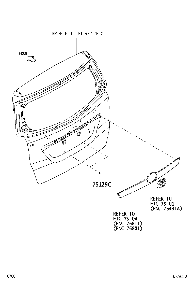 67772-87701 CAP, BACK DOOR TRIM PANEL product image