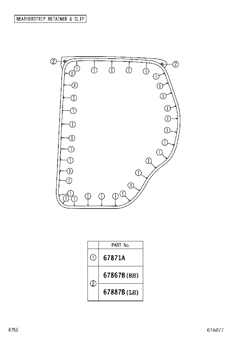 67004-BZ690 PANEL SUB-ASSY, REAR DOOR, LH product image