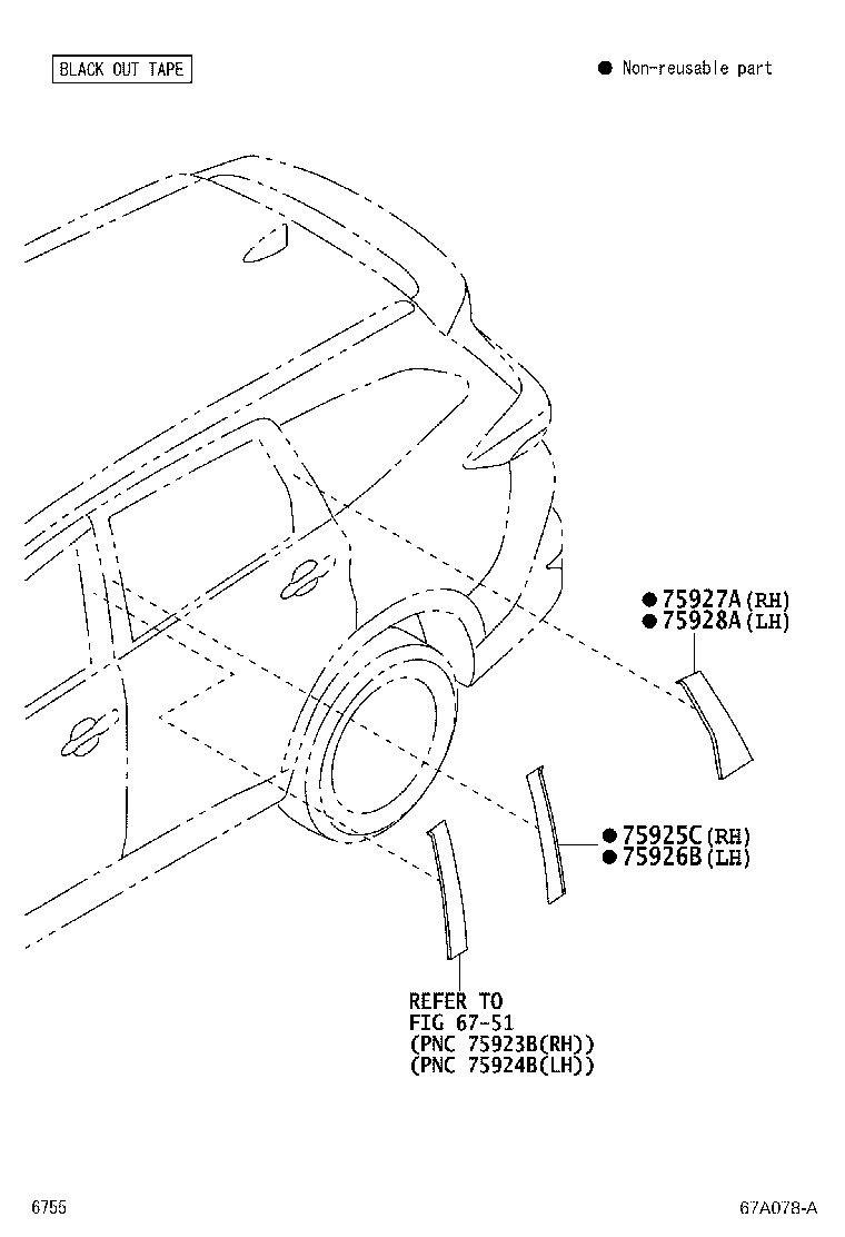 67004-BZ690 PANEL SUB-ASSY, REAR DOOR, LH product image
