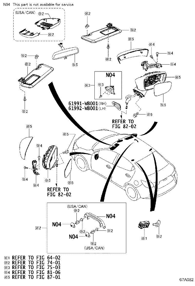 67862-WB002 WEATHERSTRIP, FRONT DOOR, LH product image