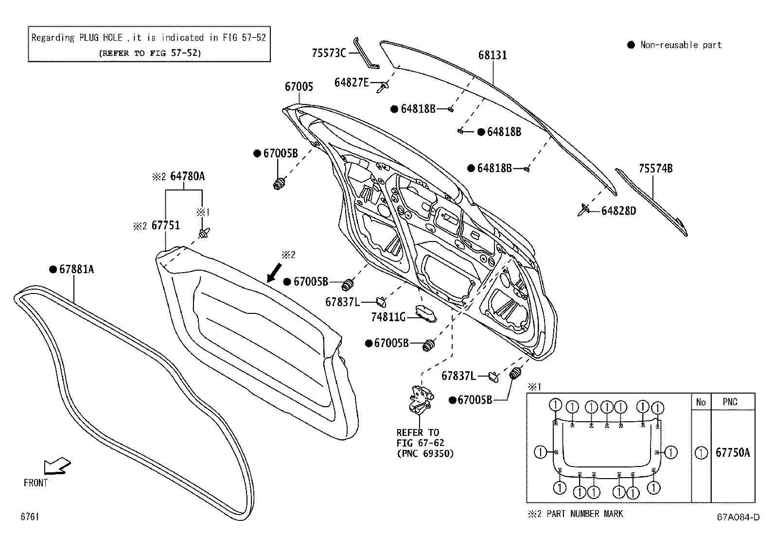 67005-BZD00 PANEL SUB-ASSY, BACK DOOR product image
