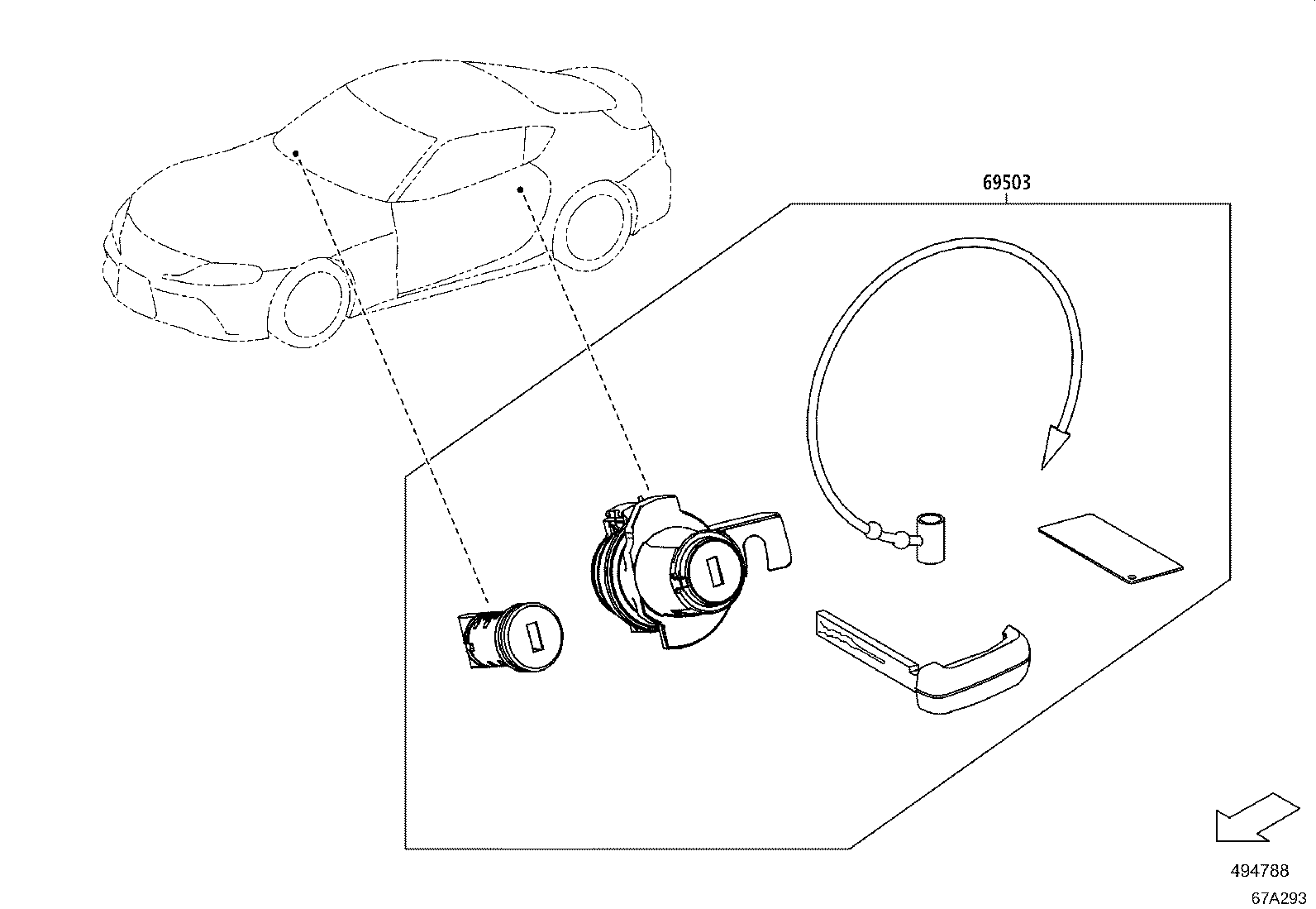 89904-WAA04 TRANSMITTER SUB-ASSY, ELECTRICAL KEY product image
