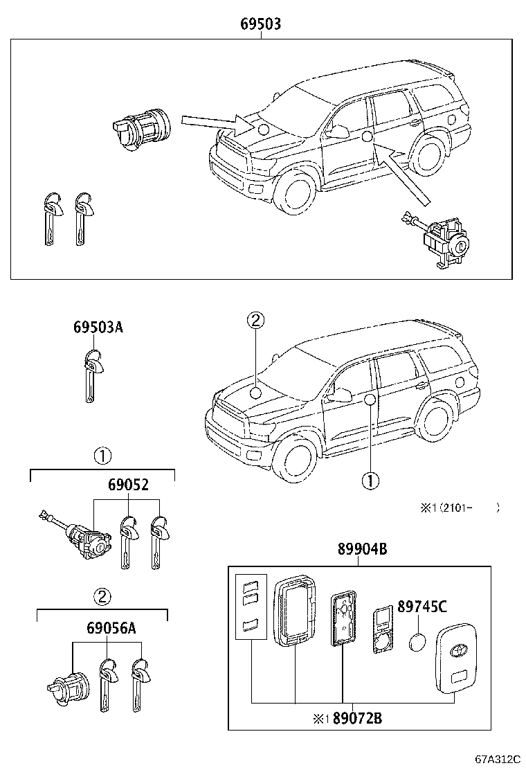 Thumbnail 2 for 69005-0C120