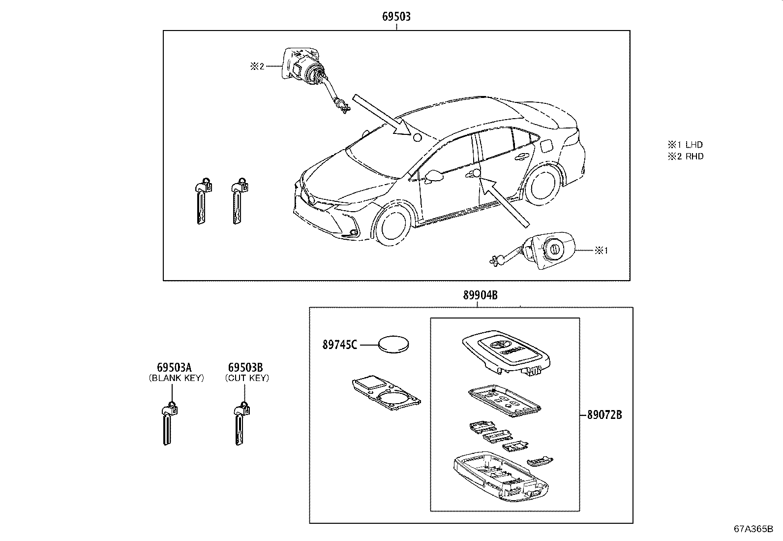 69005-02K40 CYLINDER SET, LOCK product image
