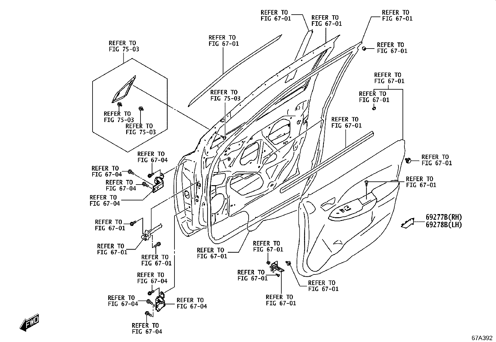90118-WC607 BEZEL, FRONT DOOR INSIDE HANDLE, LH product image