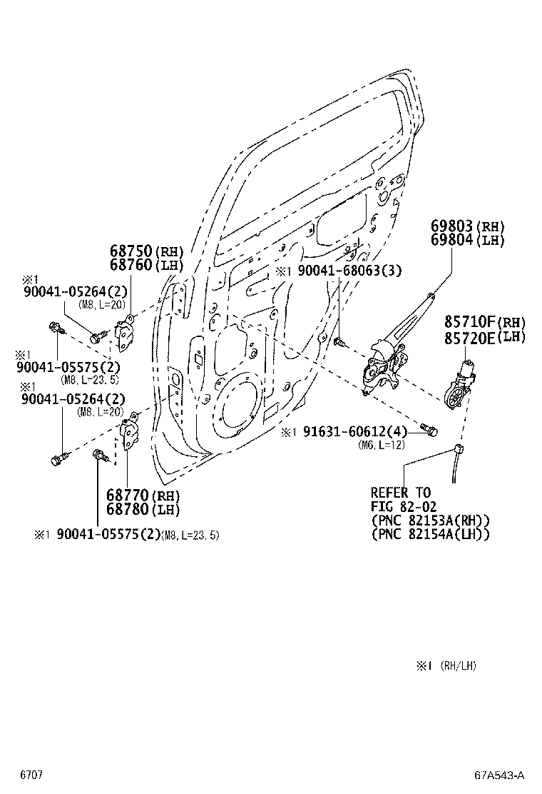 68760-B1040 HINGE ASSY, REAR DOOR, UPPER LH product image
