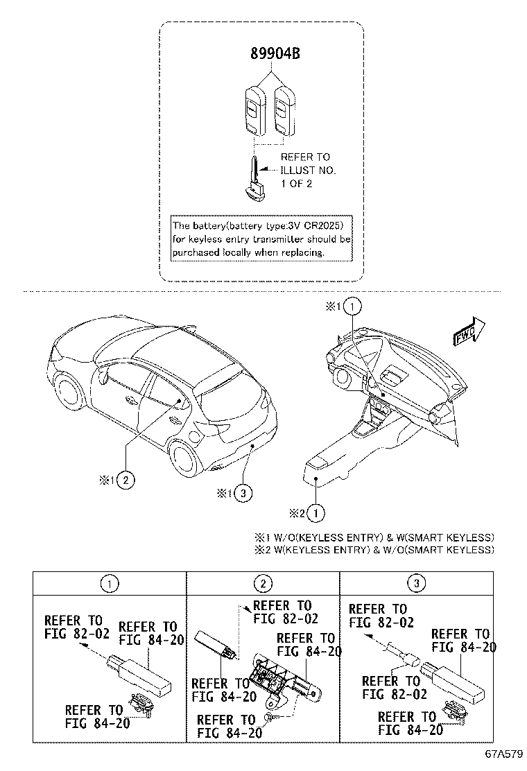 89904-WB003 TRANSMITTER SUB-ASSY, ELECTRICAL KEY product image