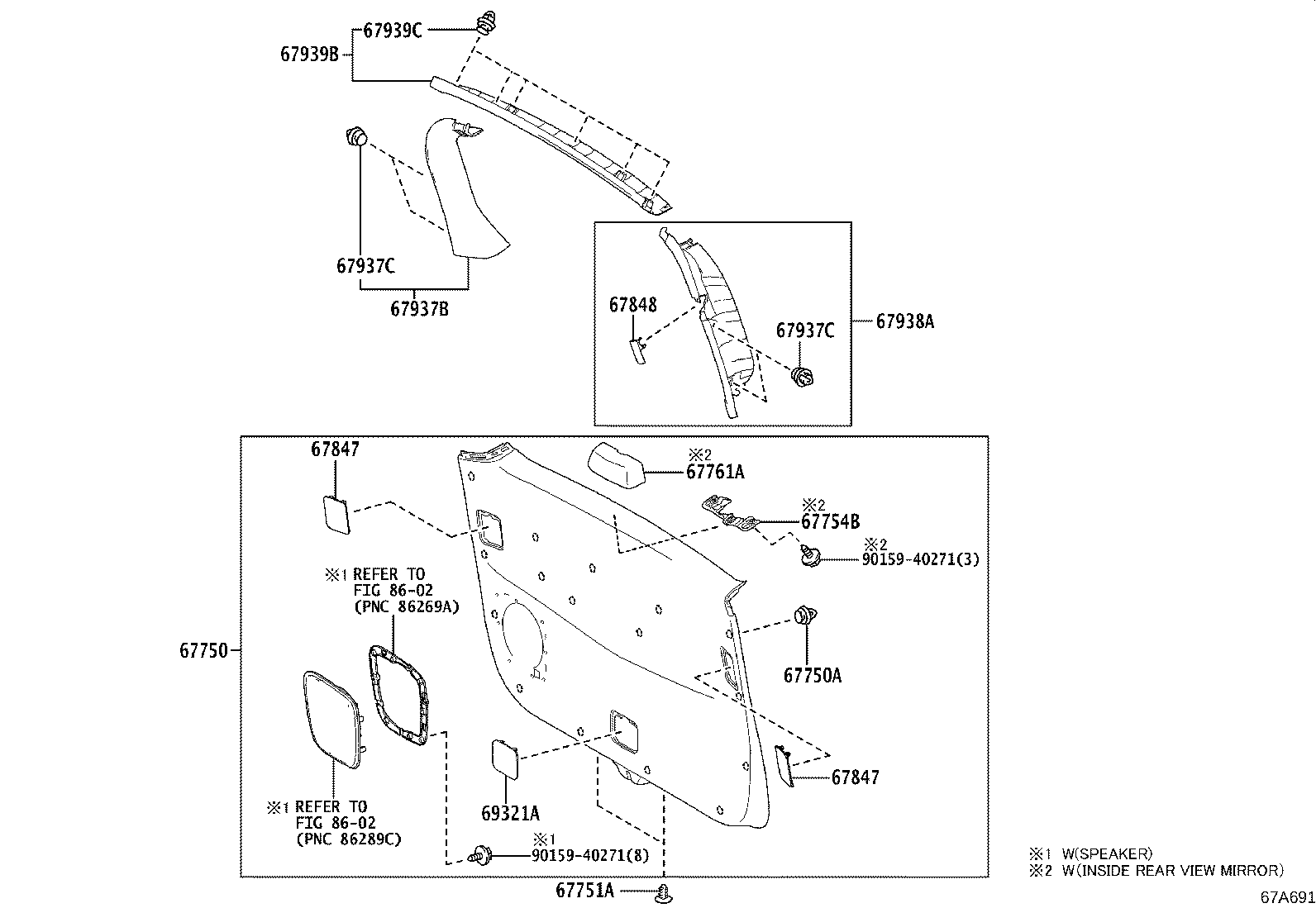 68105-58180 GLASS, BACK DOOR product image