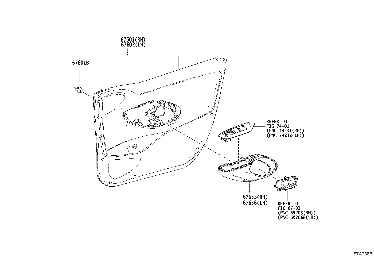 67403-K0010 FRAME SUB-ASSY, FRONT DOOR, REAR LOWER RH product image
