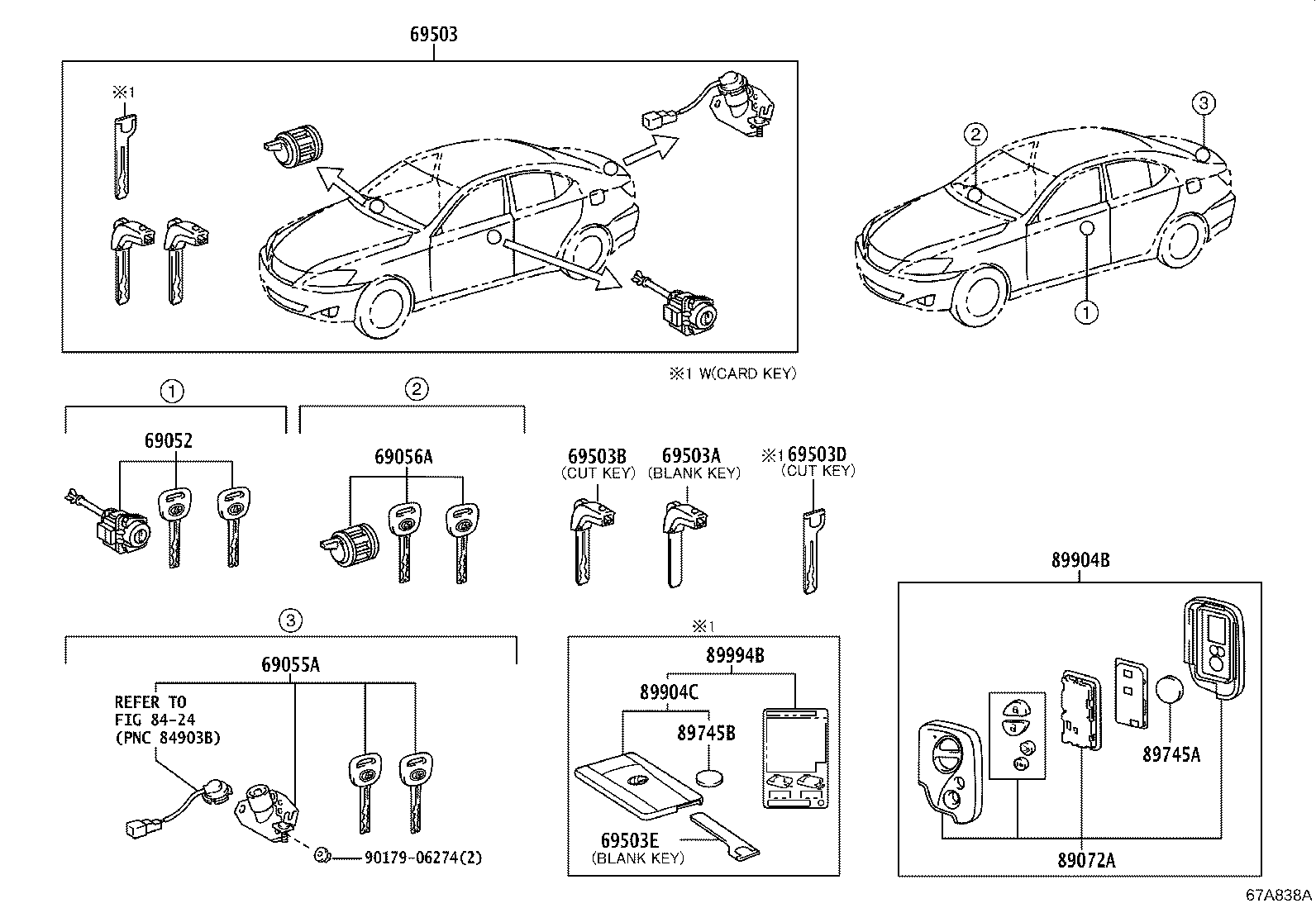 89904-53870 TRANSMITTER SUB-ASSY, ELECTRICAL KEY product image