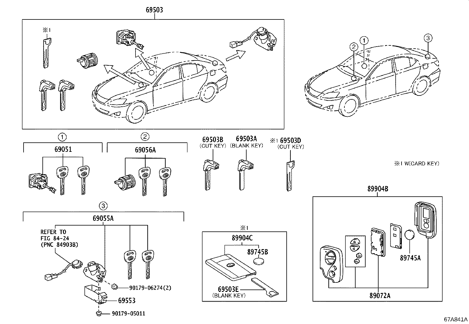 69005-53270 CYLINDER SET, LOCK product image