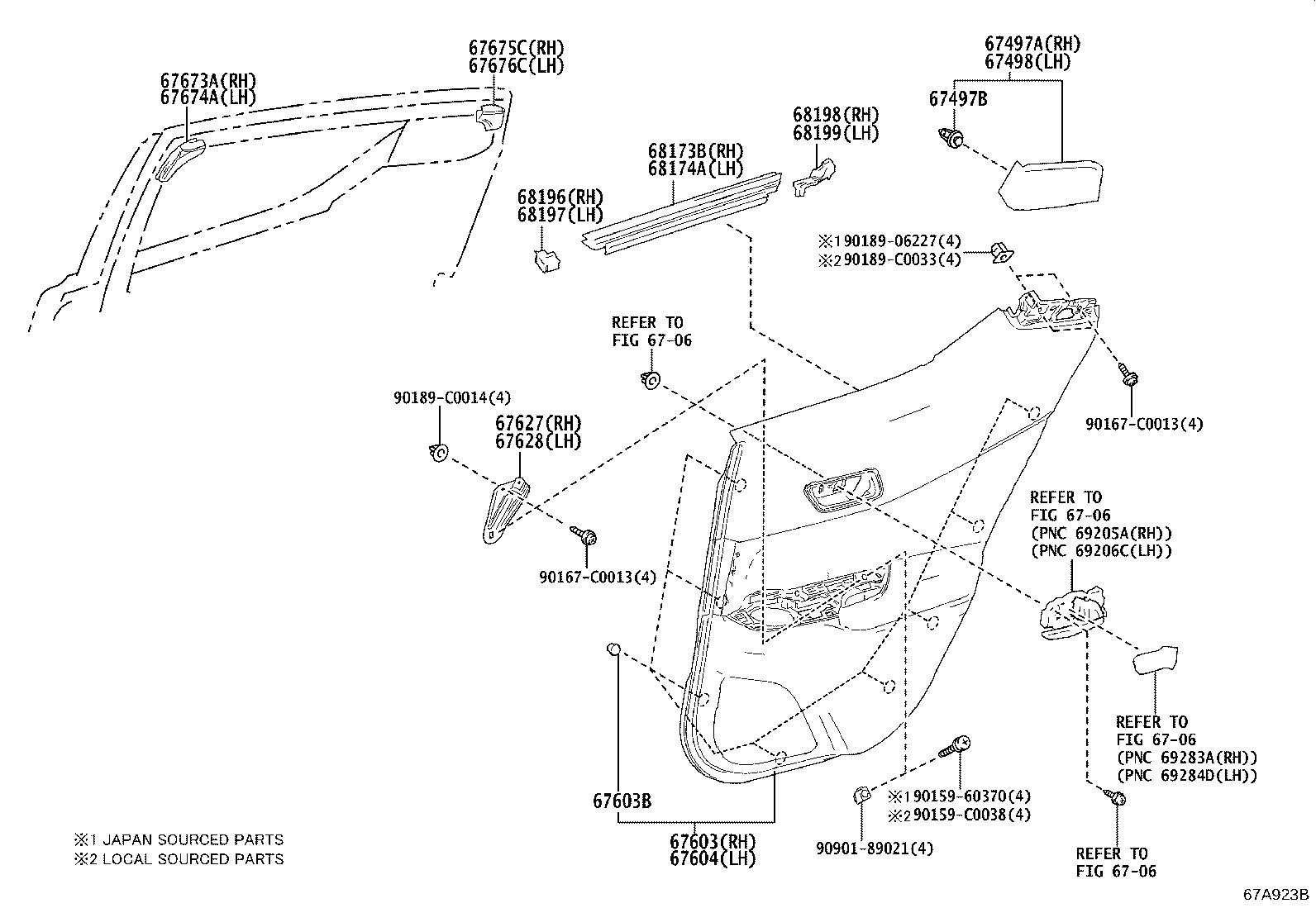 67841-F4060 COVER, REAR DOOR SERVICE HOLE, RH product image
