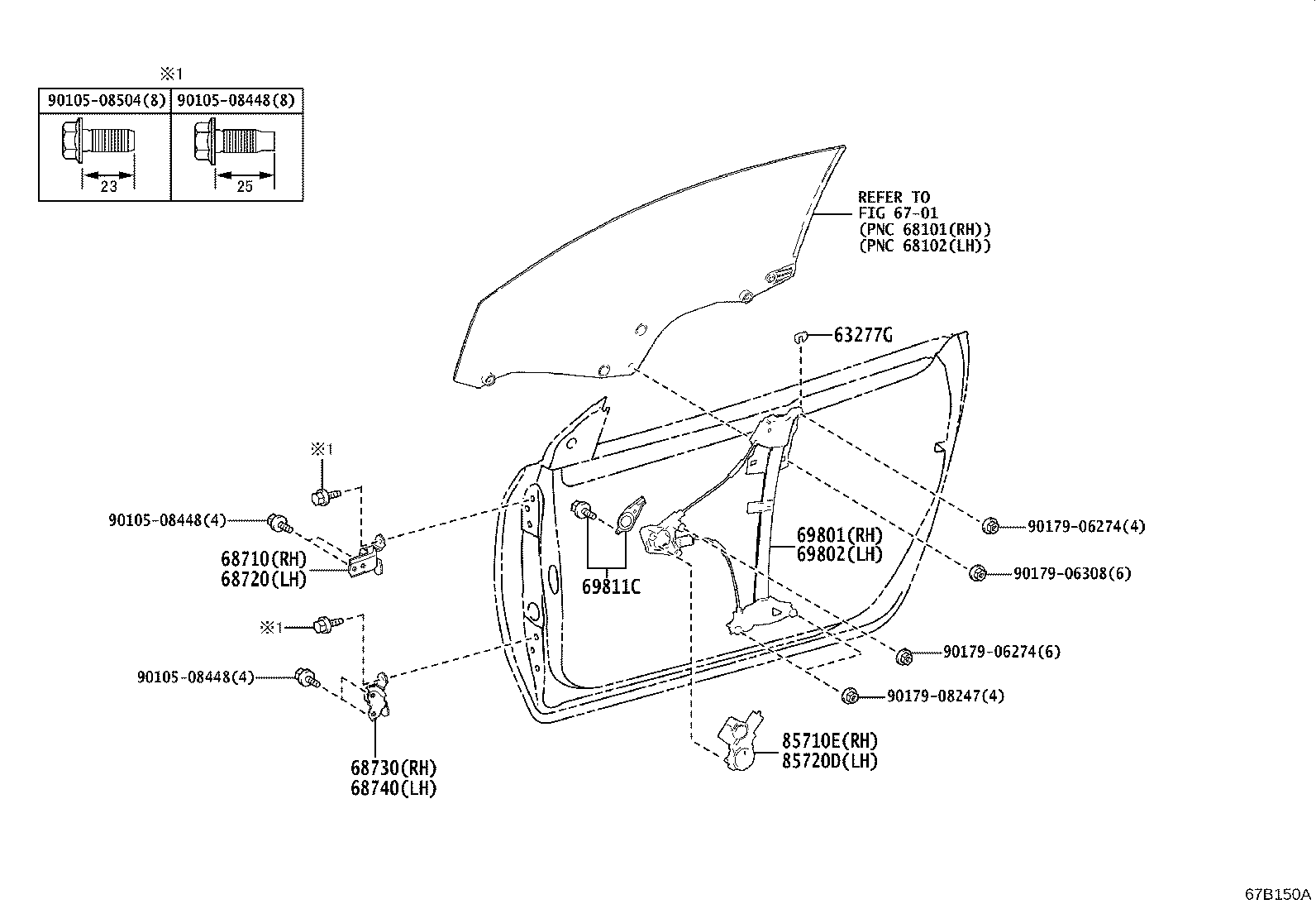 Toyota 69814-24020 PLATE, FRONT DOOR POWER WINDOW REGULATOR BASE