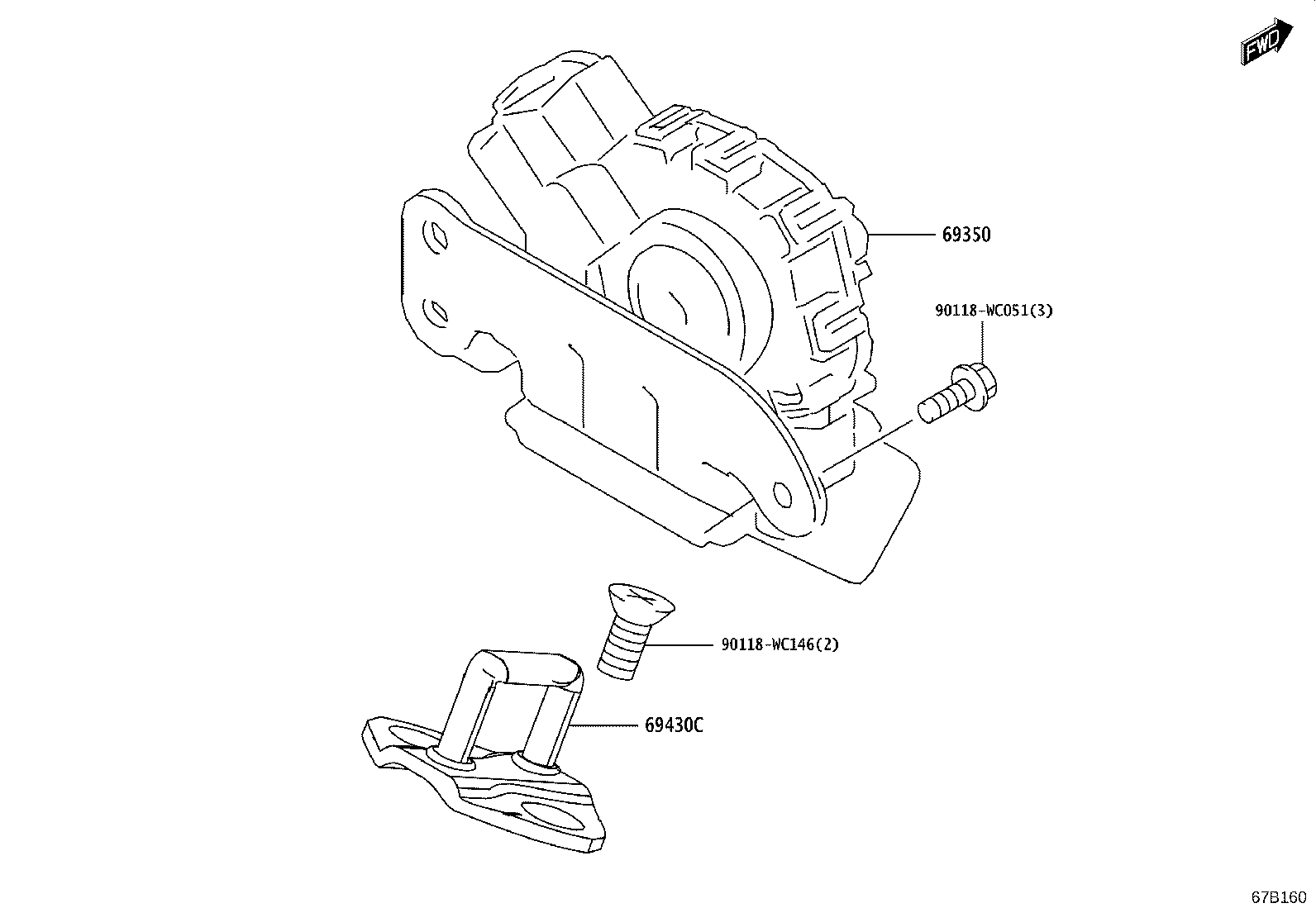 69351-WC002 Toyota Reference Part product image