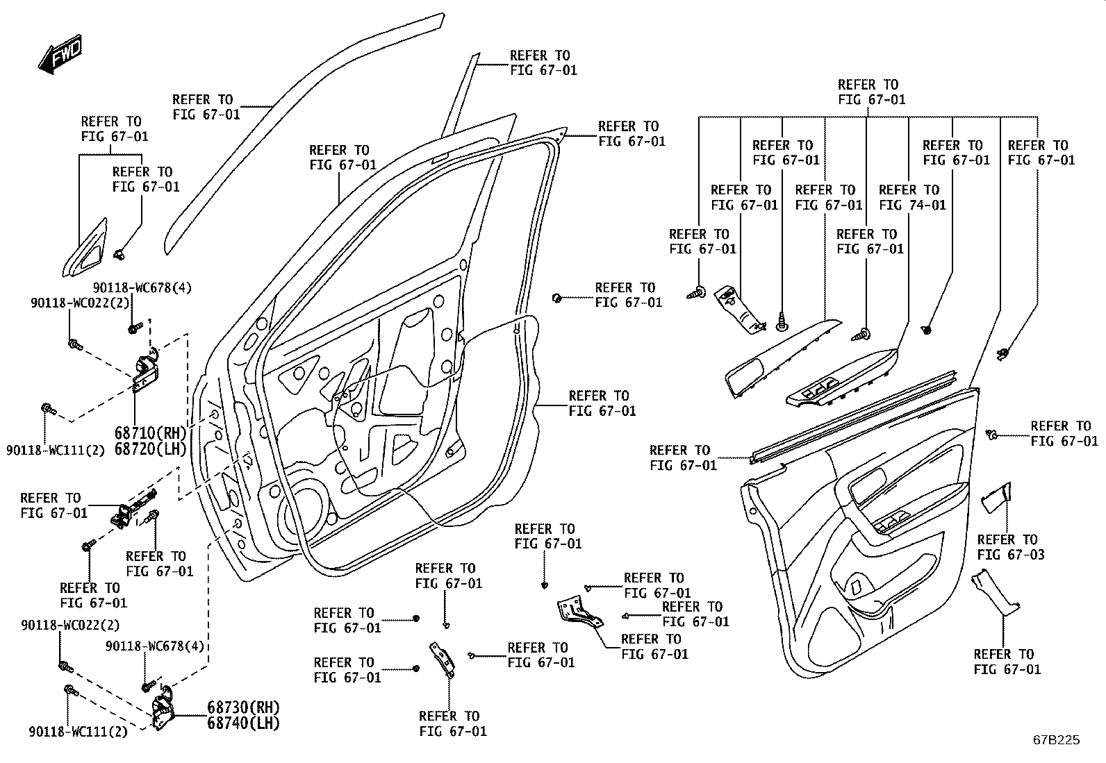 69802-WC004 REGULATOR SUB-ASSY, FRONT DOOR WINDOW, LH product image