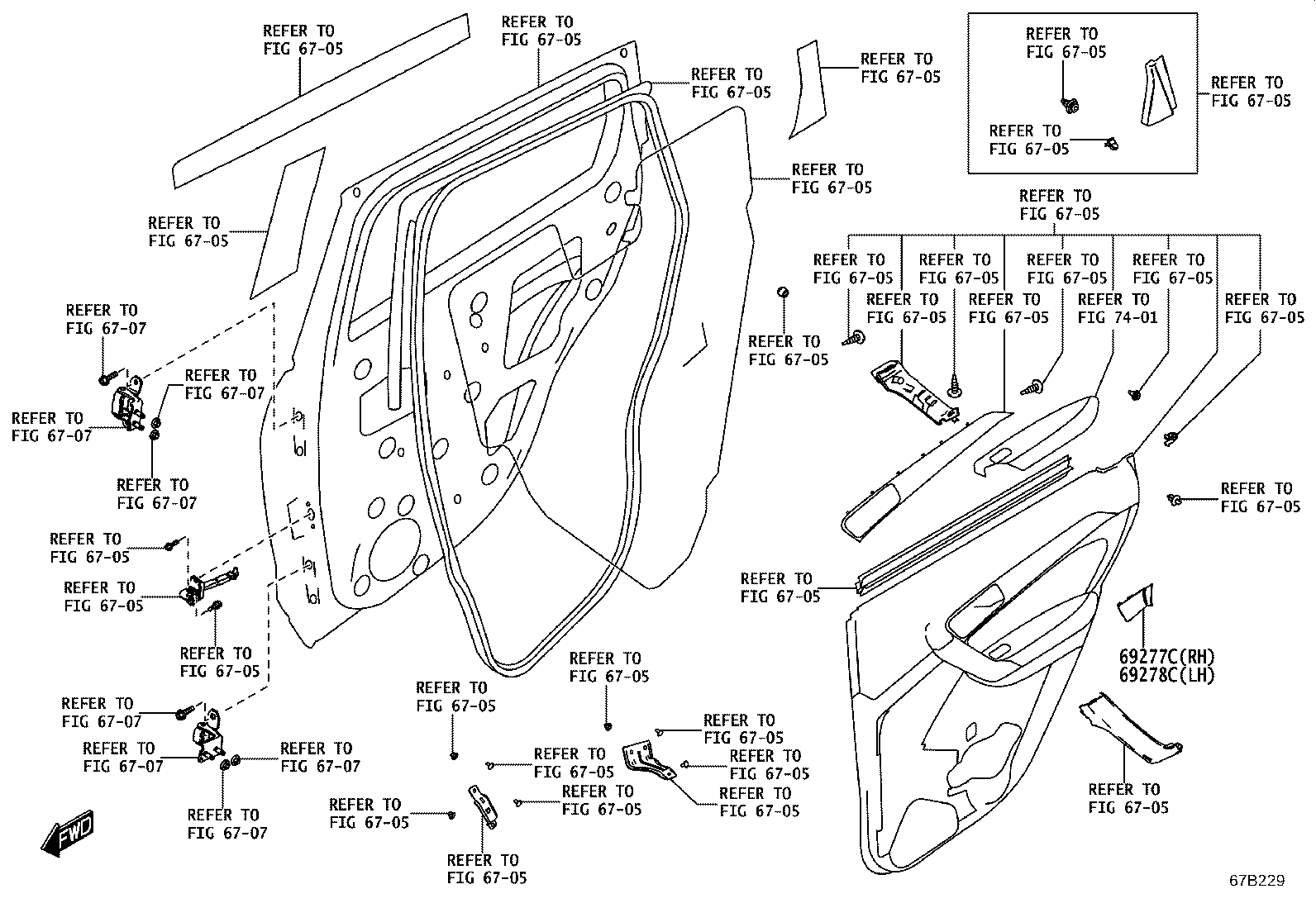 69050-WC003 LOCK ASSY, REAR DOOR W/MOTOR, RH product image