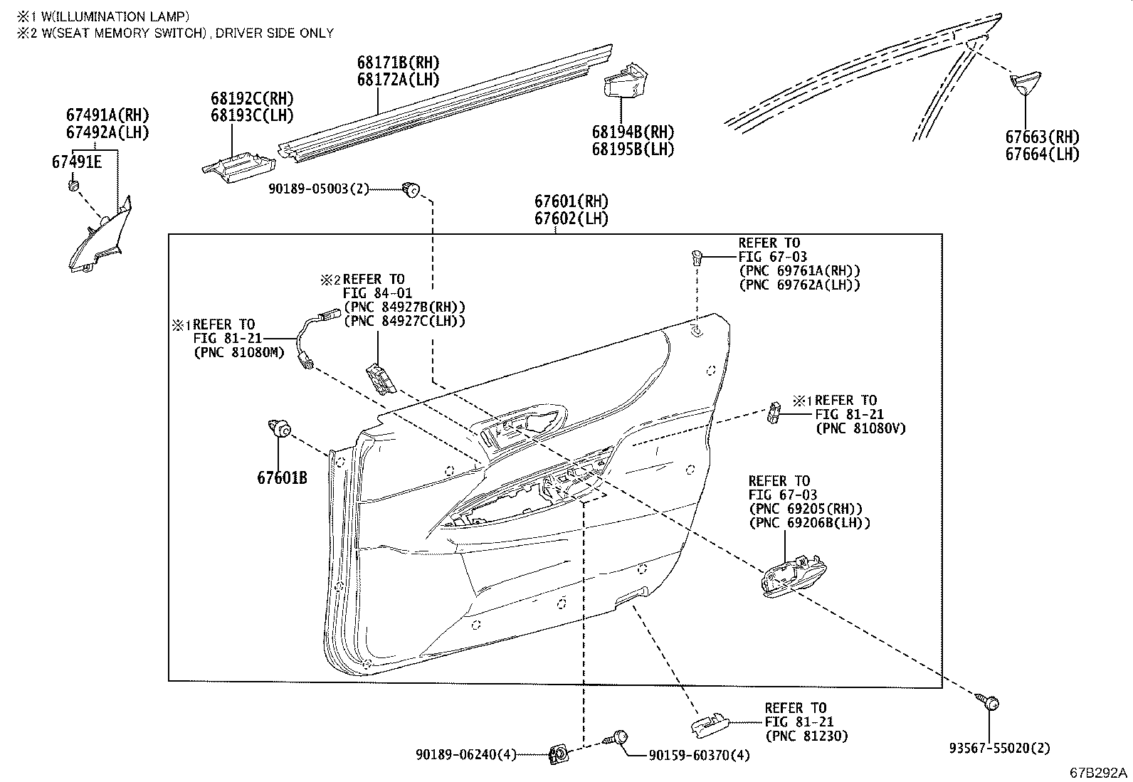 67002-62040 PANEL SUB-ASSY, FRONT DOOR, LH product image
