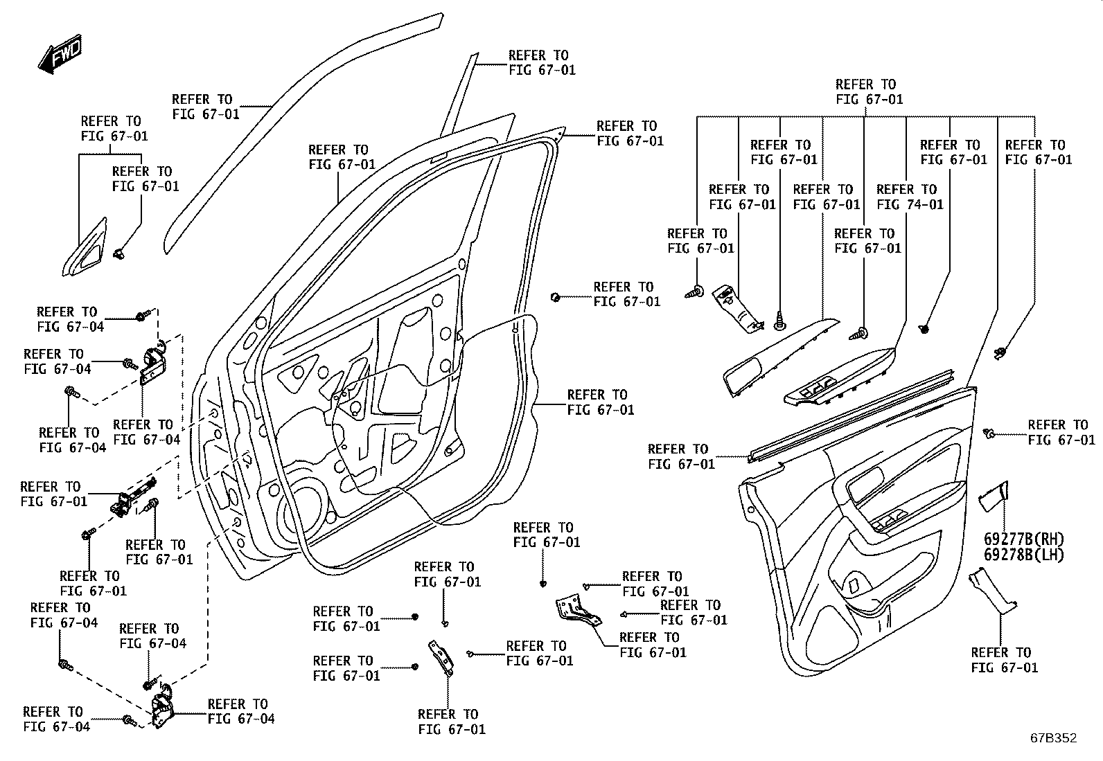 69210-WC032 HANDLE ASSY, FRONT DOOR, OUTSIDE RH product image