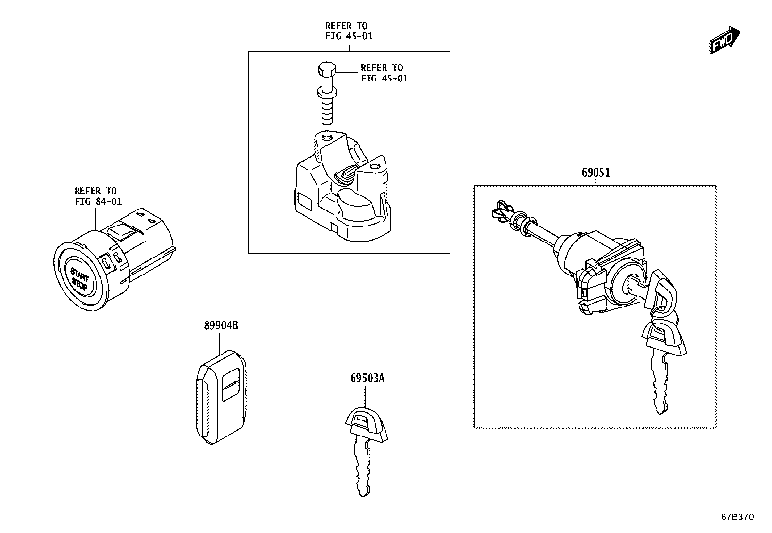 69515-WC004 KEY, BLANK product image