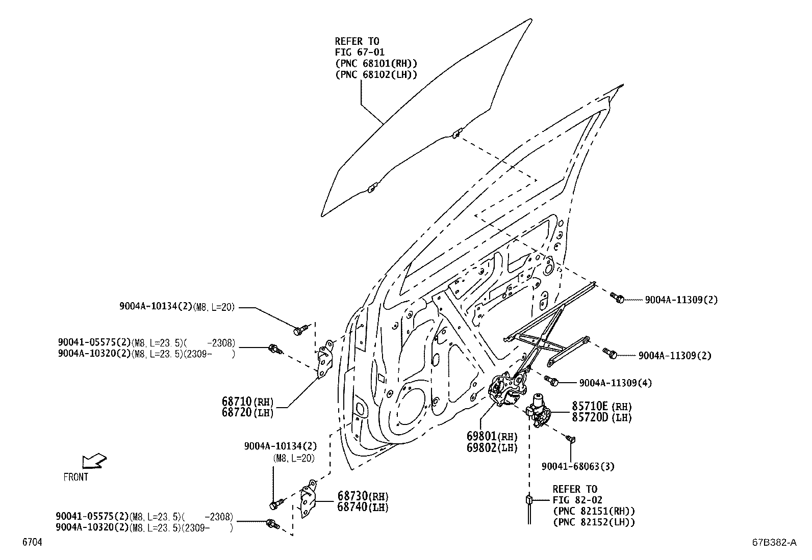 Toyota 68710-BZ140 HINGE ASSY, FRONT DOOR, UPPER RH