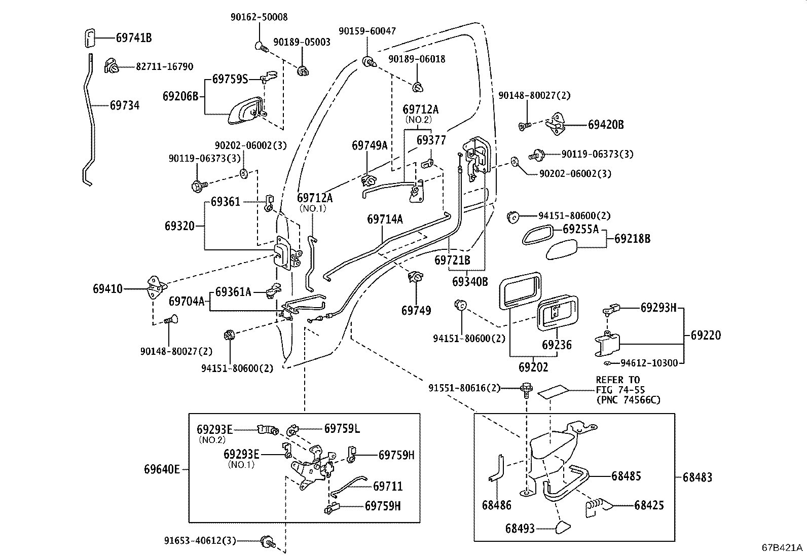 68483-37020 GUARD, FRONT SLIDE DOOR ARM product image