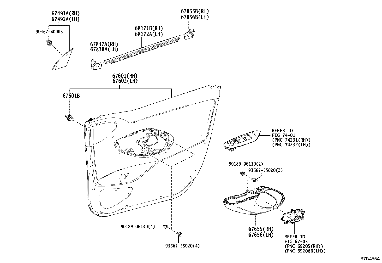 67404-K2010 FRAME SUB-ASSY, FRONT DOOR, REAR LOWER LH product image