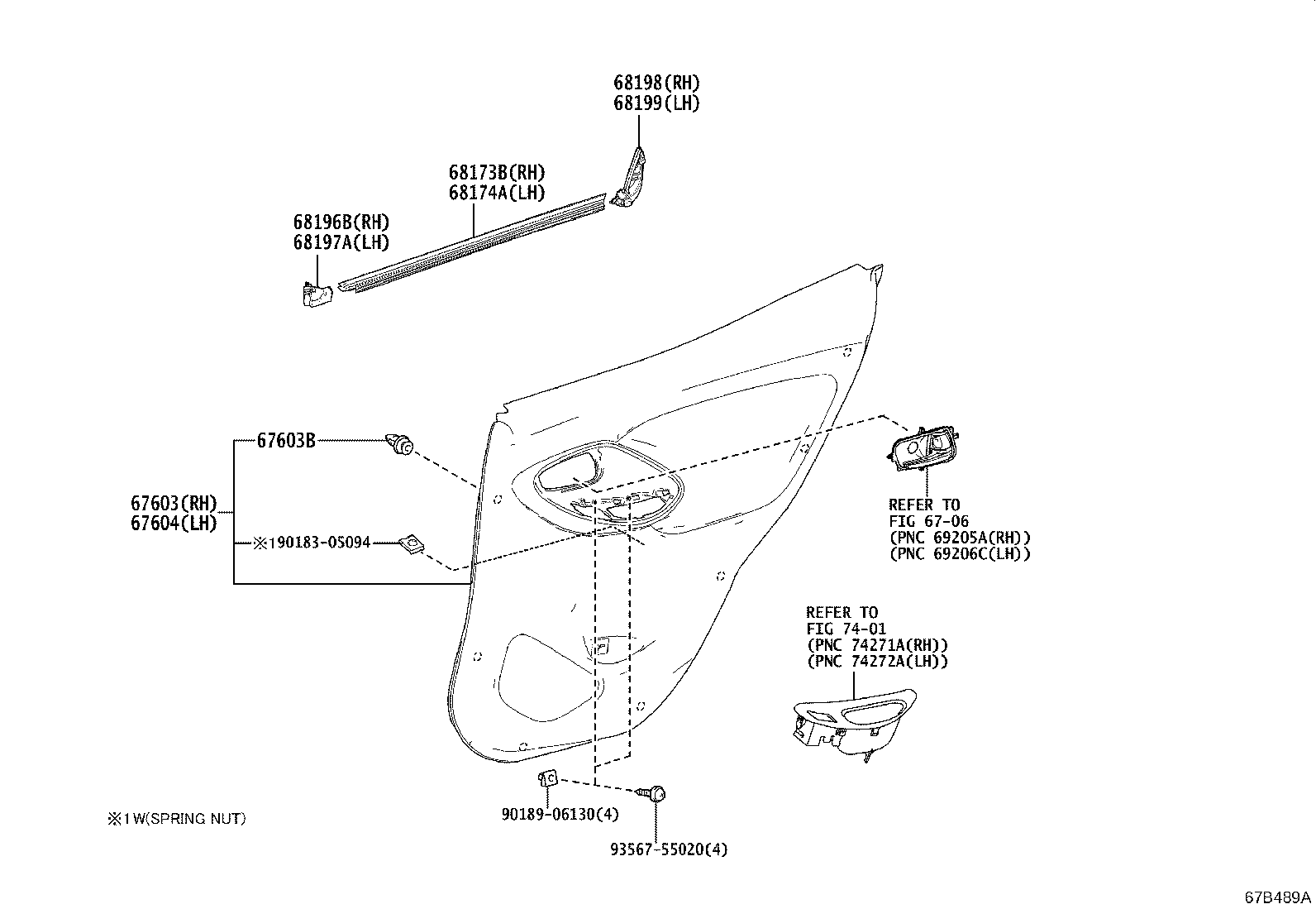 67004-K2010 PANEL SUB-ASSY, REAR DOOR, LH product image