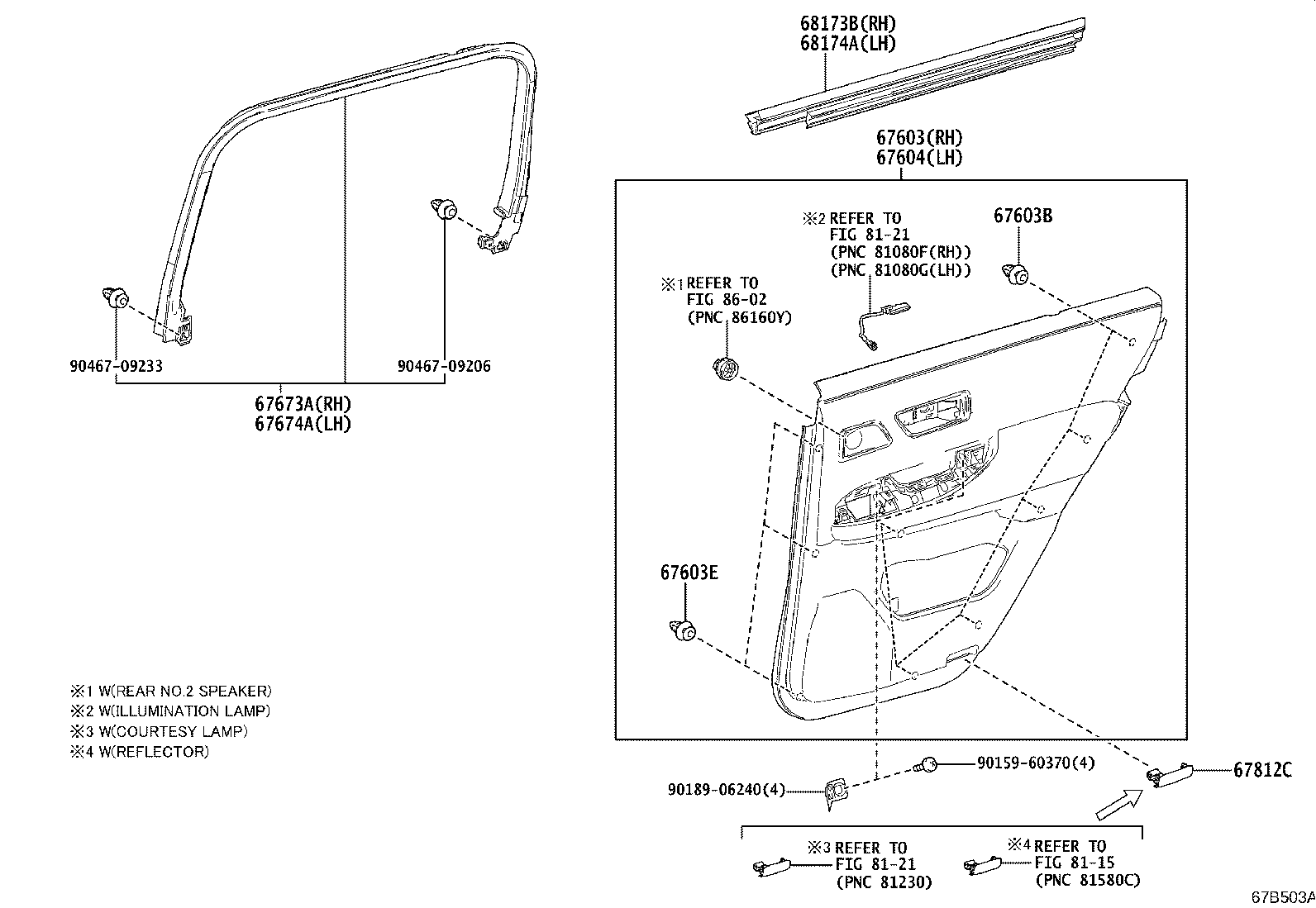 67003-60920 PANEL SUB-ASSY, REAR DOOR, RH product image