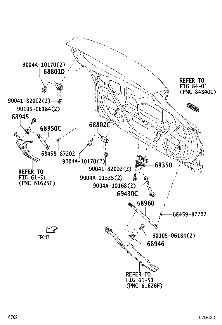 68950-BZ340 STAY ASSY, BACK DOOR, RH product image