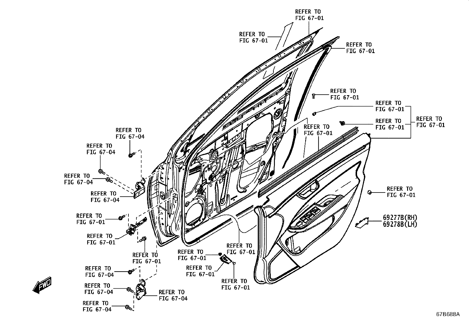 69255-WC003 HANDLE ASSY, FRONT DOOR, OUTSIDE RH product image