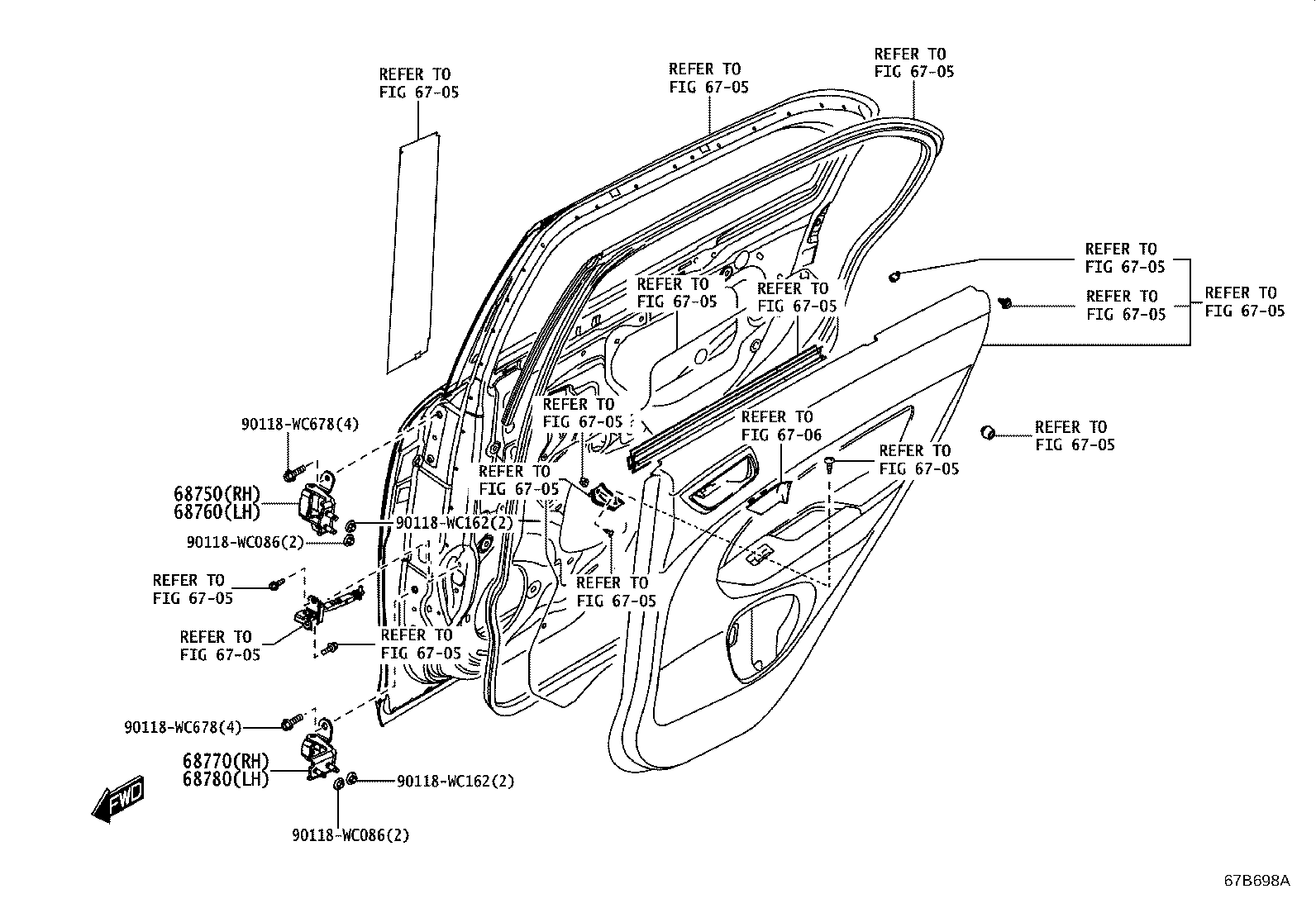 69975-WC001 FILLER, REAR DOOR GLASS CHANNEL product image
