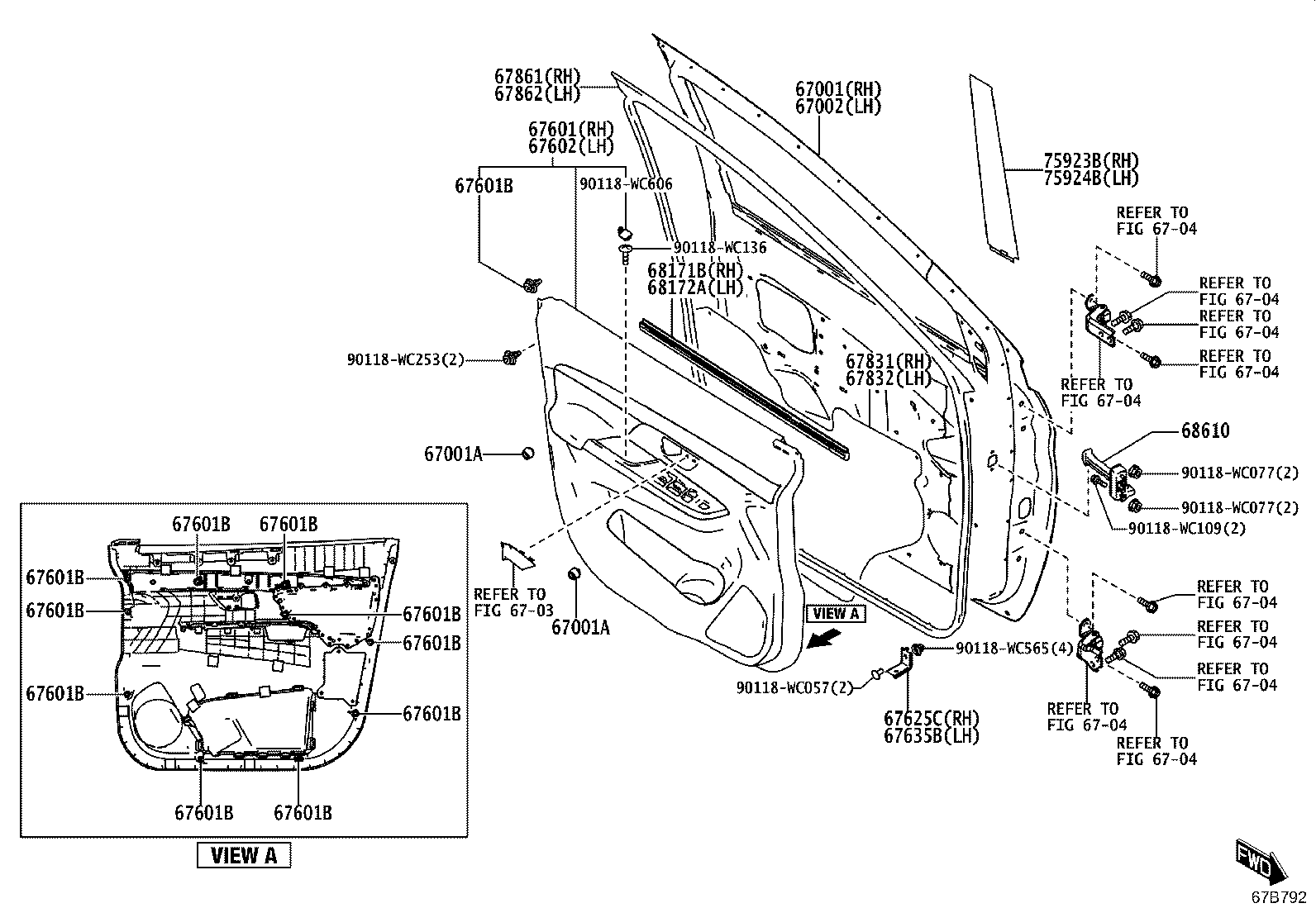 68610-WC006 CHECK ASSY, FRONT DOOR product image