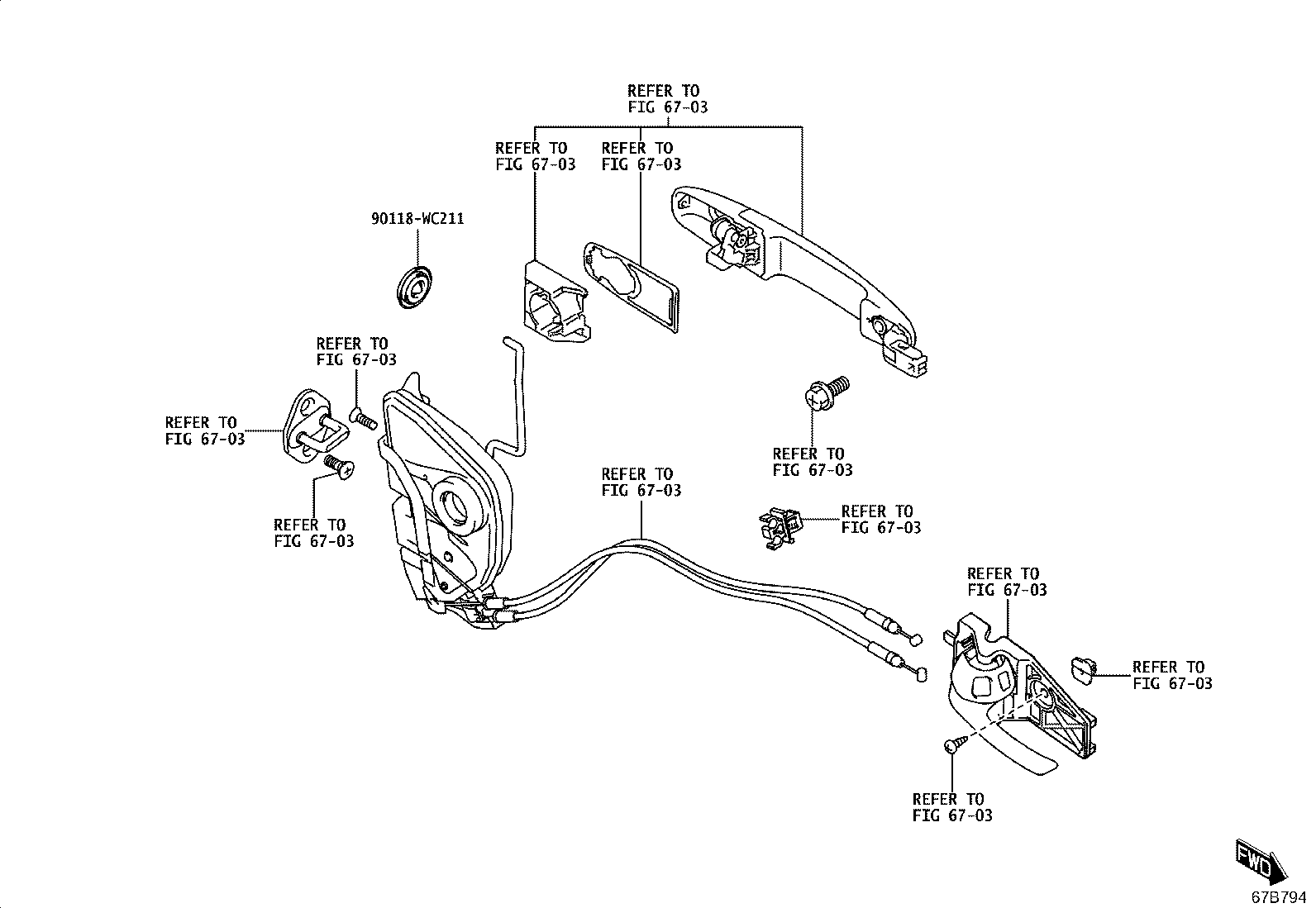 68610-WC006 CHECK ASSY, FRONT DOOR product image