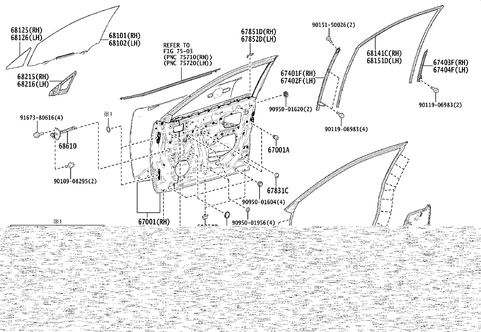 67831-16440 COVER, FRONT DOOR SERVICE HOLE, RH product image