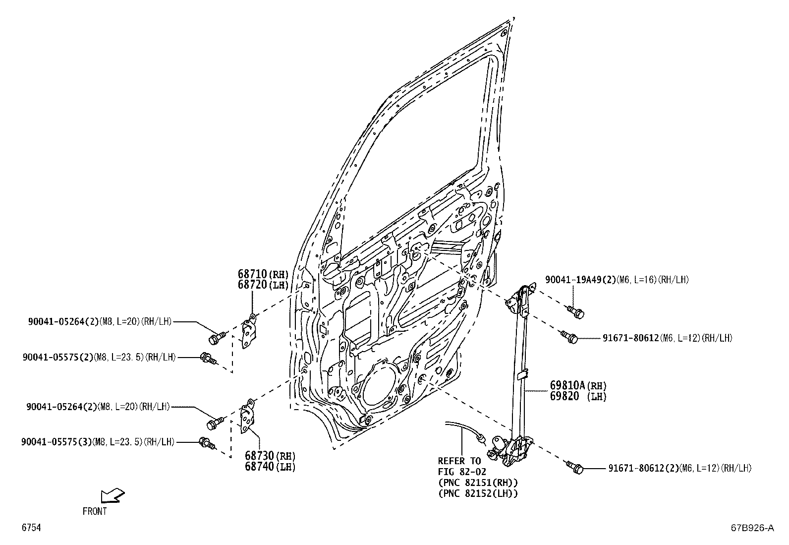 68740-B5020 HINGE ASSY, FRONT DOOR, LOWER LH product image