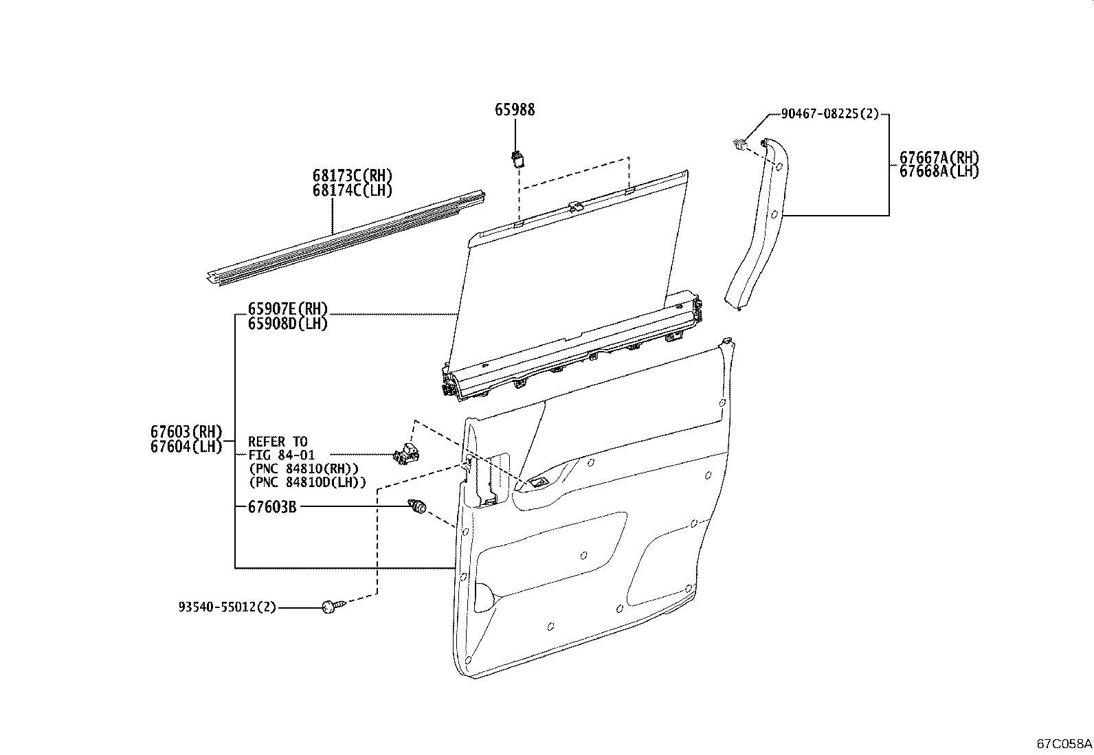 90541-08032 CUSHION, REAR DOOR PANEL product image
