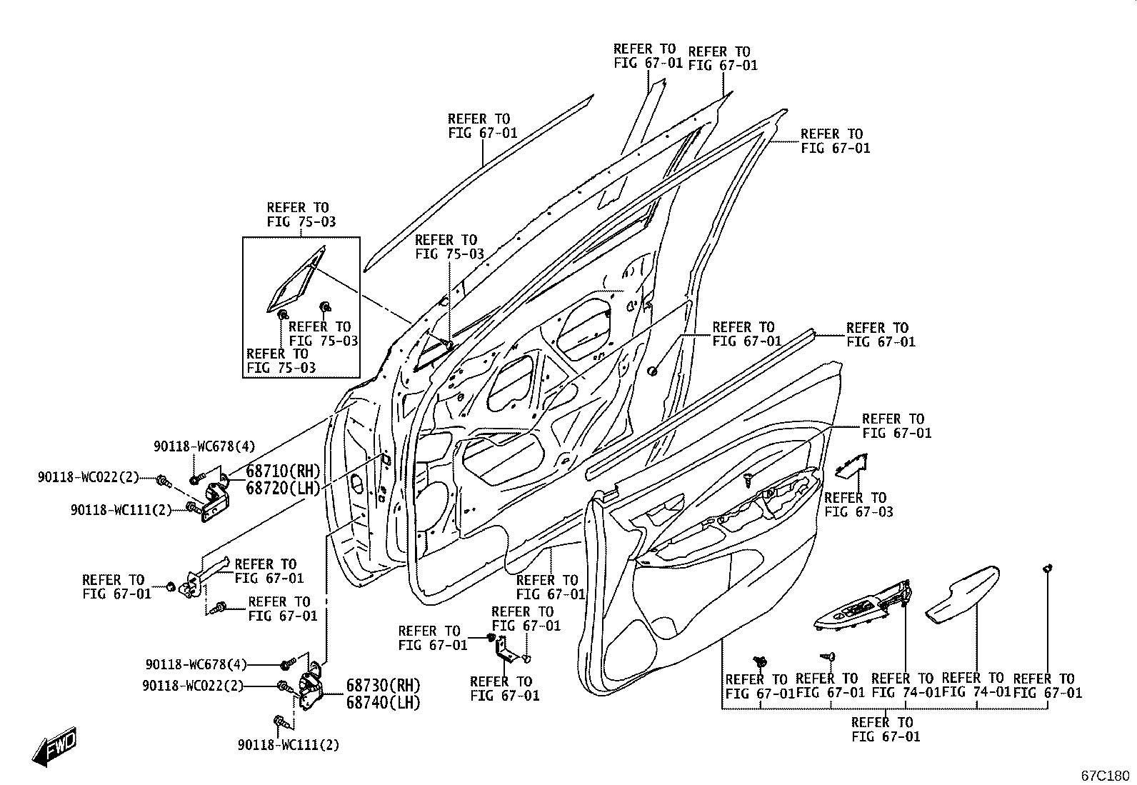 69801-WC009 REGULATOR SUB-ASSY, FRONT DOOR WINDOW, RH product image