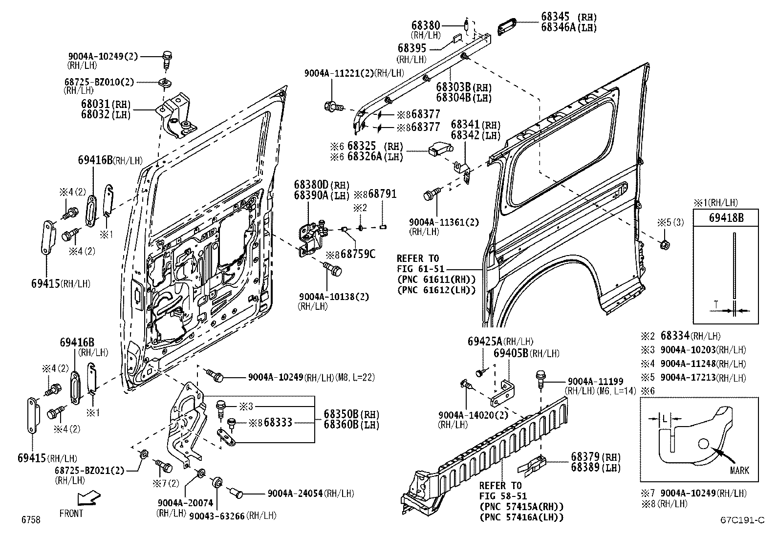 68360-BZ013 ROLLER ASSY, SLIDE DOOR, LOWER LH product image