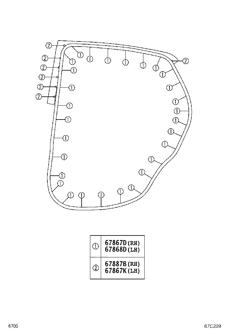 67004-BZ770 PANEL SUB-ASSY, REAR DOOR, LH product image